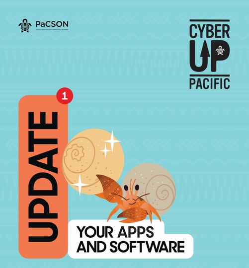 Our Cyber Up Pacific Character of the day: the Hermit Crab 🦀
